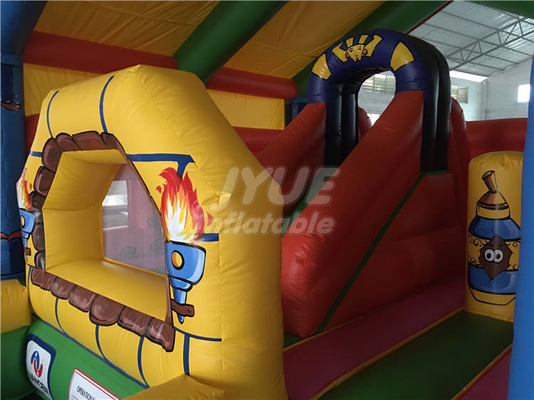 дом OEM замка раздувного хвастуна PVC 0.55mm скача оживленный для детей и взрослых