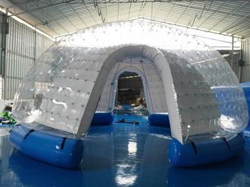 Брезент PVC Semi прозрачного раздувного шатра пузыря/раздувного шатра ярда белый