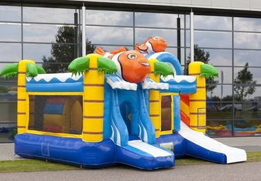 Скольжение воды комбинированное, скольжение клоуна дома прыжока комбинированное с скольжением для партии малышей