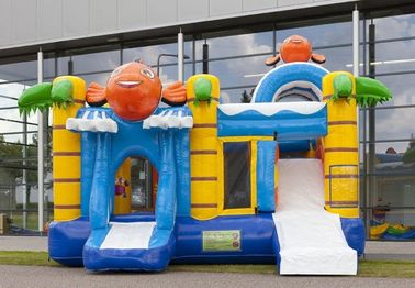 Скольжение воды комбинированное, скольжение клоуна дома прыжока комбинированное с скольжением для партии малышей