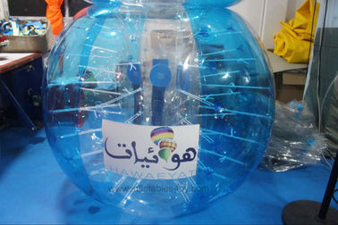 Взрослый красный напечатанный шарик бампера приятеля, голубой людской раздувной логос шарика пузыря бампера
