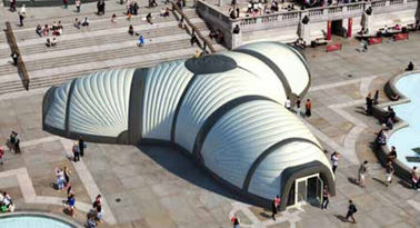 Здание пневматического сооружения большого жука белое с печатанием тавра для случая