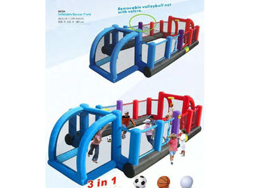 Игры 3 спортов малышей раздувные в 1 nflatable футболе/футбольном поле/суде