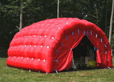 Красный напольный шатер, шатер Garge гиганта раздувной для автомобиля с материалом PVC