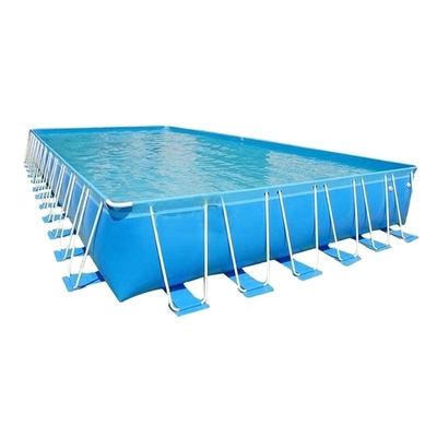 EN71 бассейн рамки металла PVC портативного водного бассейна 0.9mm раздувной прямоугольный