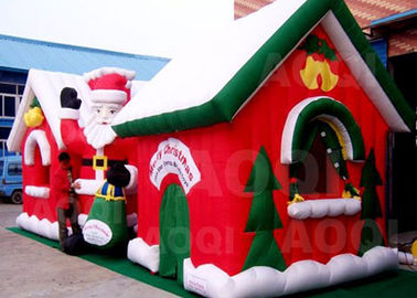 Подгонянный надувной замок Санта Клауса веселого рождества раздувной для украшения Xmas
