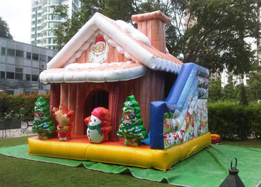 Надувной замок ПВК с Рождеством Христовым раздувной Санта Клауса Куатомизед 0.55мм для игры детей