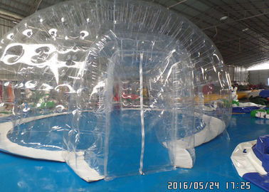 Шатер коммерчески прозрачного ясного шатра пузыря на открытом воздухе раздувной располагаясь лагерем с комнатами