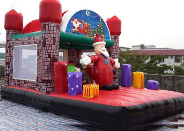 Спортивная площадка малыша Джунгел раздувная, надувной замок дома Санта Клауса на открытом воздухе