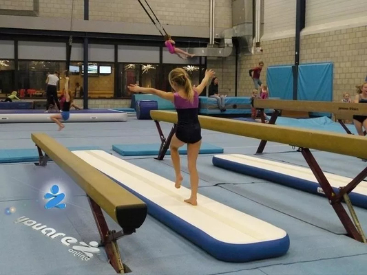 Циновки тюфяка воздуха луча баланса воздуха на открытом воздухе оборудования спортзала раздувные гимнастические для ребенка