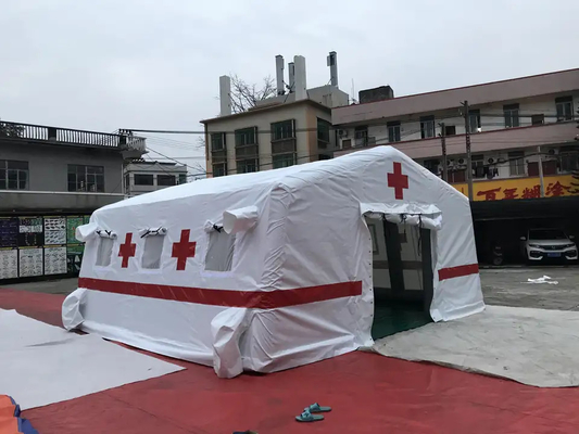 Красного Креста брезента Pvc воздуха шатер скорой помощи больницы шатра плотного раздувной