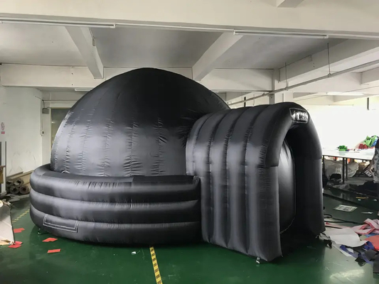 Шатер кино планетария проекции купола черноты шатра крупного плана воздуха ткани Оксфорда раздувной