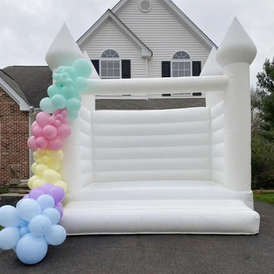 дом прыжка свадьбы надувного замка 3x3m раздувной на открытом воздухе скача белый для партии