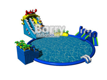 Голубое оборудование парка атракционов сеаворльд с большим бассейном для коммерчески события