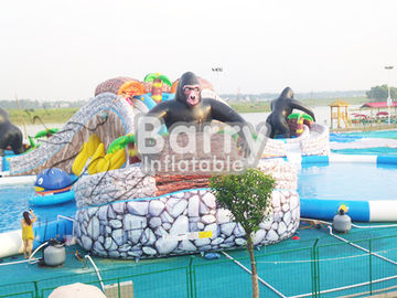 Товарный сорт аквапарк детей раздувной/парка Аква прочный с 3 бассейнами