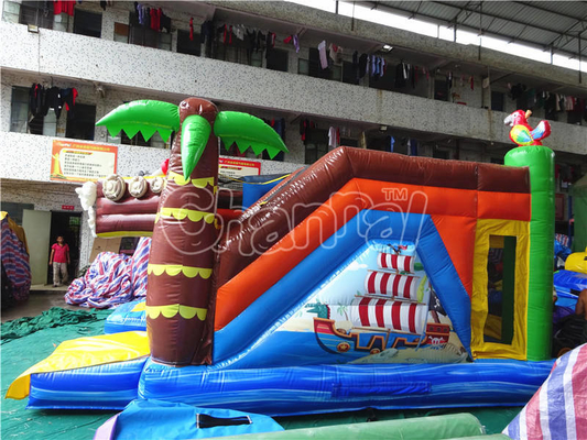 Огнезащитный надувной замок для детей с пиратской тематикой