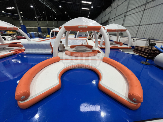 Водное развлекательное оборудование Аква диван Водная платформа для отдыха Док Надувный плавучий остров