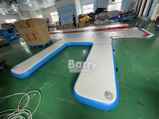 OEM ODM Drop Stitch DWF Материал Надувная платформа для воды Надувный плавательный док