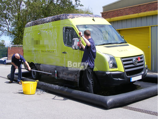 ПВХ грузовик надувный автомобиль чистый подкладка ПВХ портативный надувный автомобильный стиральный коврик с системой очистки воды