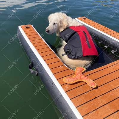 Капку швы ткань Эва индивидуальный размер и воздушный насос аксессуар складной надувный собака водяной пандус для яхты док