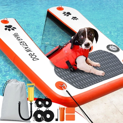 Безопасный и легкий подъем на заказ цвет надувный щенок планка собака пандус лестница веселая и развлекательная для вашей собаки
