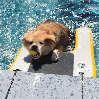 Сверхбольшая надувная водная пандус для лодок, собачий бассейн надувная легкая собачная пандус мягкая лестница для собак, проложная платформа