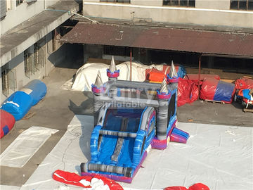 скольжение дома прыжка брезента ПВК 0.55мм раздувное комбинированное для детей