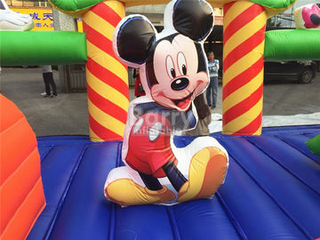 Дети отскакивают спортивная площадка замка раздувная/парк атракционов раздувного мультфильма Mickey парка потехи раздувной