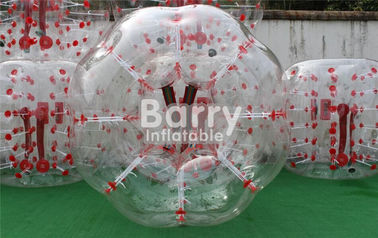 На открытом воздухе раздувные игрушки 100% ТПУ/футбольный мяч пузыря красной точки ПВК 1.5м раздувной