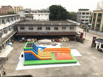 скольжение брезента ПВК 0.55мм раздувное комбинированное с игрой скачки воздуха для спортивной площадки детей