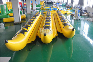 Желтые раздувные игрушки воды брезента ПВК шлюпки банана для аквапарк