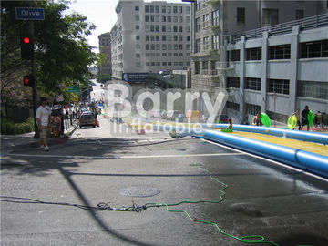 Водные горки брезента ПВК гигантские раздувные, изготовленное на заказ скольжение н выскальзывания города партии