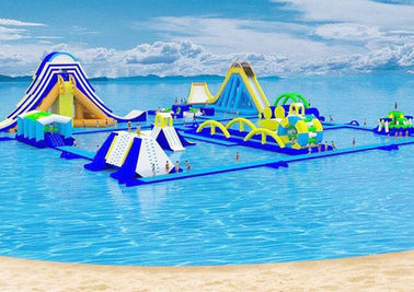 Коммерчески плавая парк воды игрушек раздувной, гигантский пляж Waterpark для взрослого