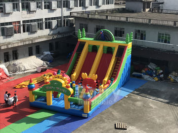 Спортивная площадка коммерчески павлина раздувная для детей/раздувного тематического парка батута