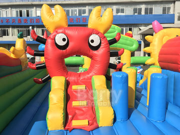 Спортивная площадка коммерчески павлина раздувная для детей/раздувного тематического парка батута