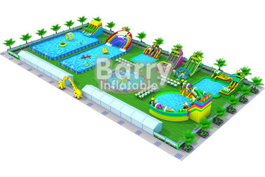 Раздувной сухой брезент 0.9мм ПВК бизнес-плана спортивной площадки оборудования аквапарк