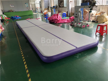 Пурпур циновки воздухонепроницаемого пола гимнастики следа воздуха предохранения от безопасности раздувного скача