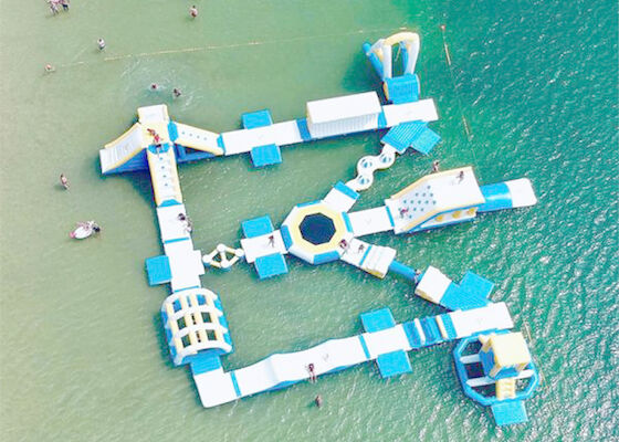 Свободные подгонянные плавая игры воды, гигантское раздувное аквапарк моря на лето