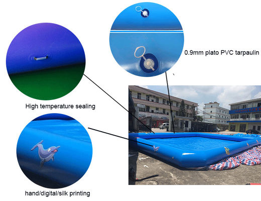 Прочный бассейн PVC 0.9mm материальный дешевый плавая раздувной