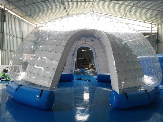 Шатер пузыря купола PVC раздувной ясный для на открытом воздухе располагаясь лагерем события семьи
