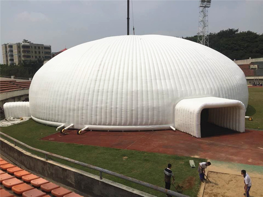 PVC OEM гигантский придает куполообразную форму: раздувной диаметр 10m шатра для гуманитарной помощи