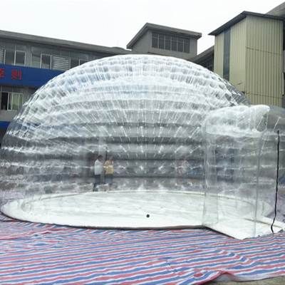 Ясно установка доказательства огня шатра ложи пузыря брезента PVC 1mm раздувная легкая