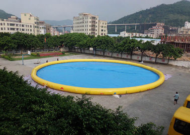 Подгонянный плавательный бассеин сада семьи большой раздувной для парка воды крупного плана