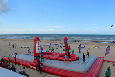 Огромный раздувной пляж Toys суд волейбола крупного плана с печатанием логоса