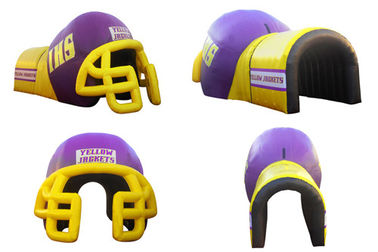 Цветастый тоннель шлема PVC раздувной/раздувной тоннель шлема футбола
