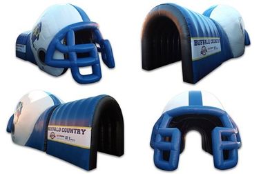 Цветастый тоннель шлема PVC раздувной/раздувной тоннель шлема футбола