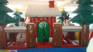 Продуктов рекламы PVC дом Санта Клауса крупного плана раздувных гигантский для малыша