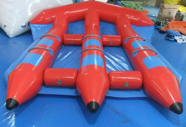 Смешные красные раздувные игрушки воды, ПВК ИнфлатаблеФлыфиш для игры водных видов спорта