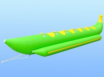 Шлюпка банана PVC зеленого цвета 0.9mm взрослая раздувная Towable с 6 местами