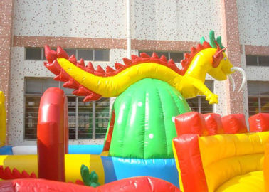 Замок большого брезента PVC EN71 раздувной оживлённый для игр детей